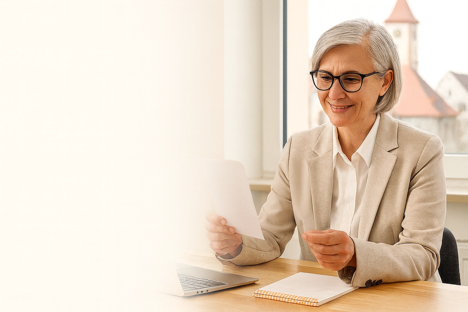 MCG Mayor Consulting Group - Wahlkämpfe - Eine Dame prüft die Dokumente